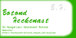 botond heckenast business card